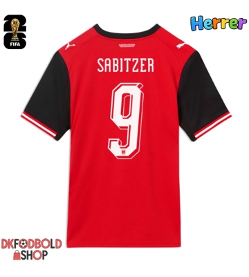 Østrig Marcel Sabitzer #9 Hjemmebanetrøje VM 2026 Kort ærmer